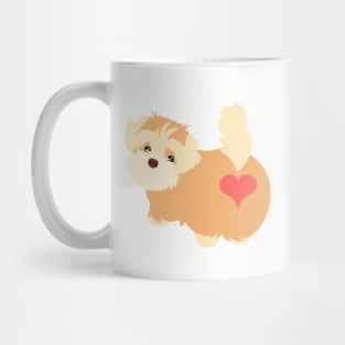 Havanese Heart Butt Mug